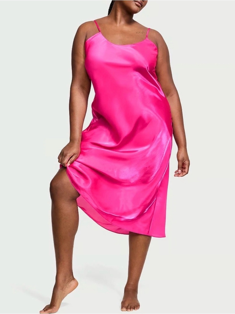 Victoria's Secret Slip Dress in Hot Pink